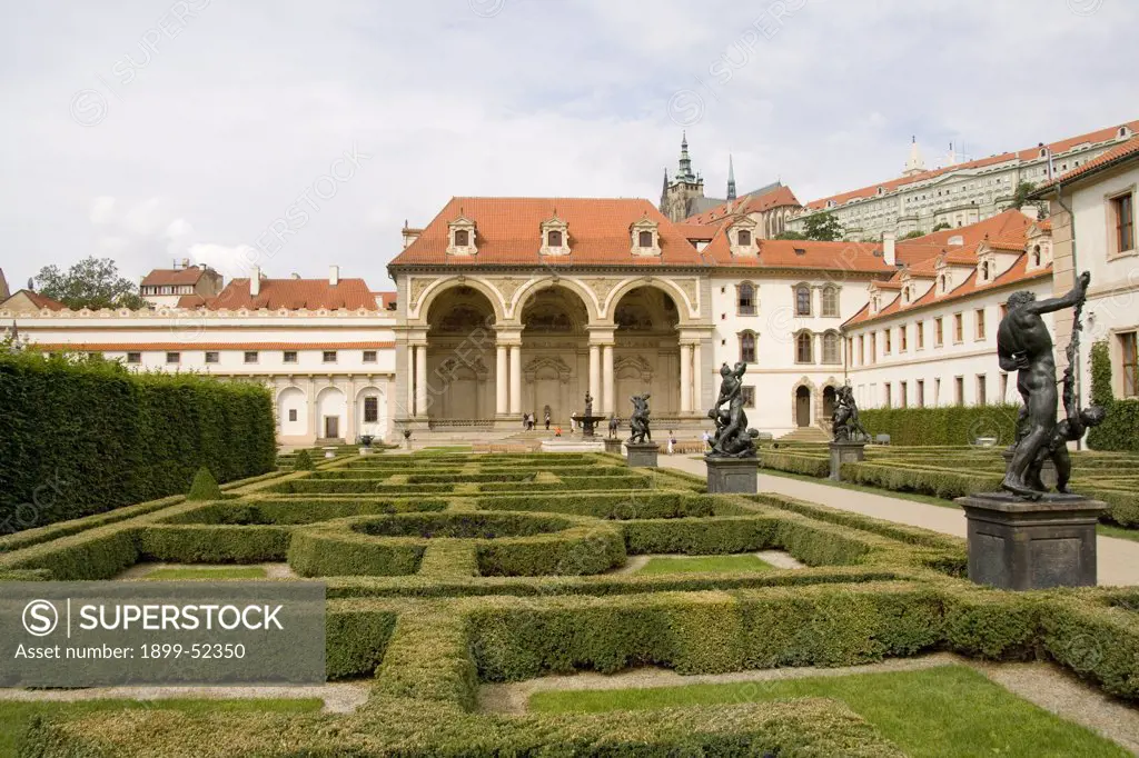 Gardens In The Wallenstein Gardens In The Old Town District Of City Of Prague In Czech Republic