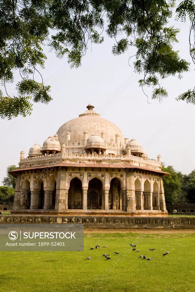 Park In New Delhi India Of Isa Khan Tomb Burial Sites