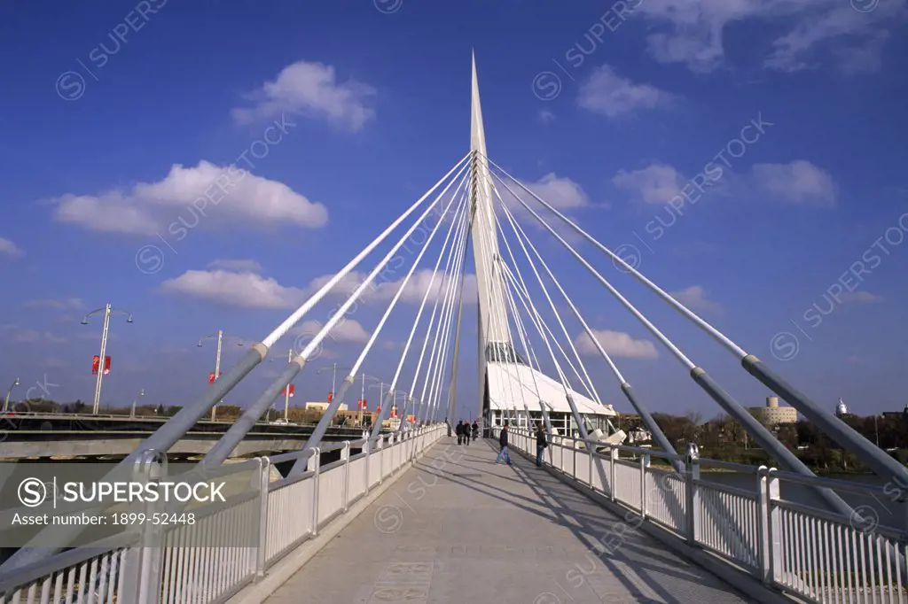 Provencher Bridge Of Winnipeg, Manitoba, Canada