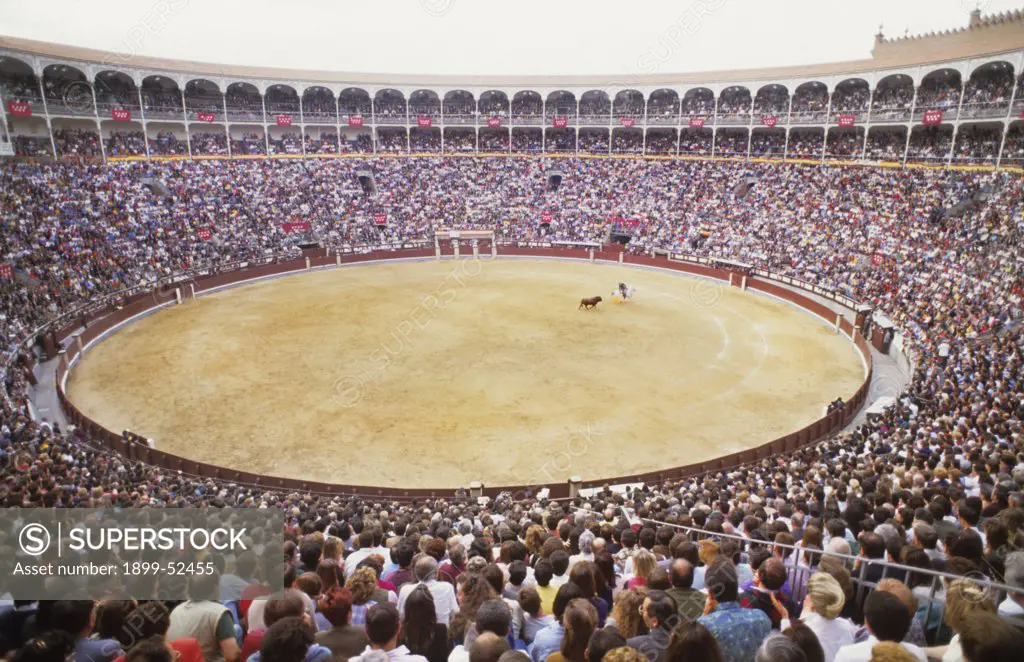 Bull Fighting Ring In Madrid, Spain