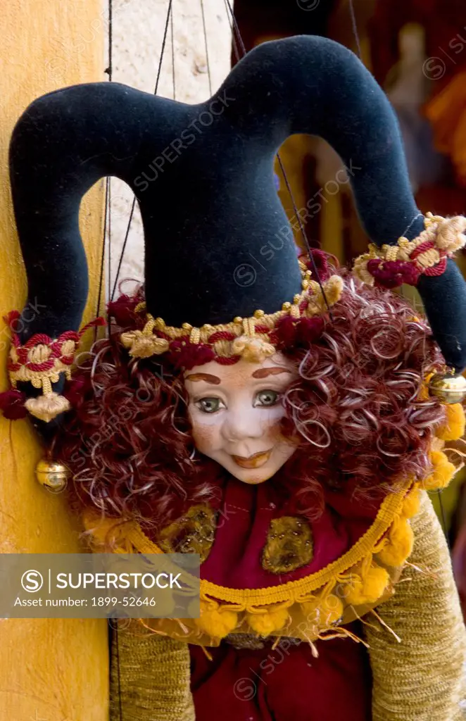 Puppet In Shop On Santorini Island, Greece