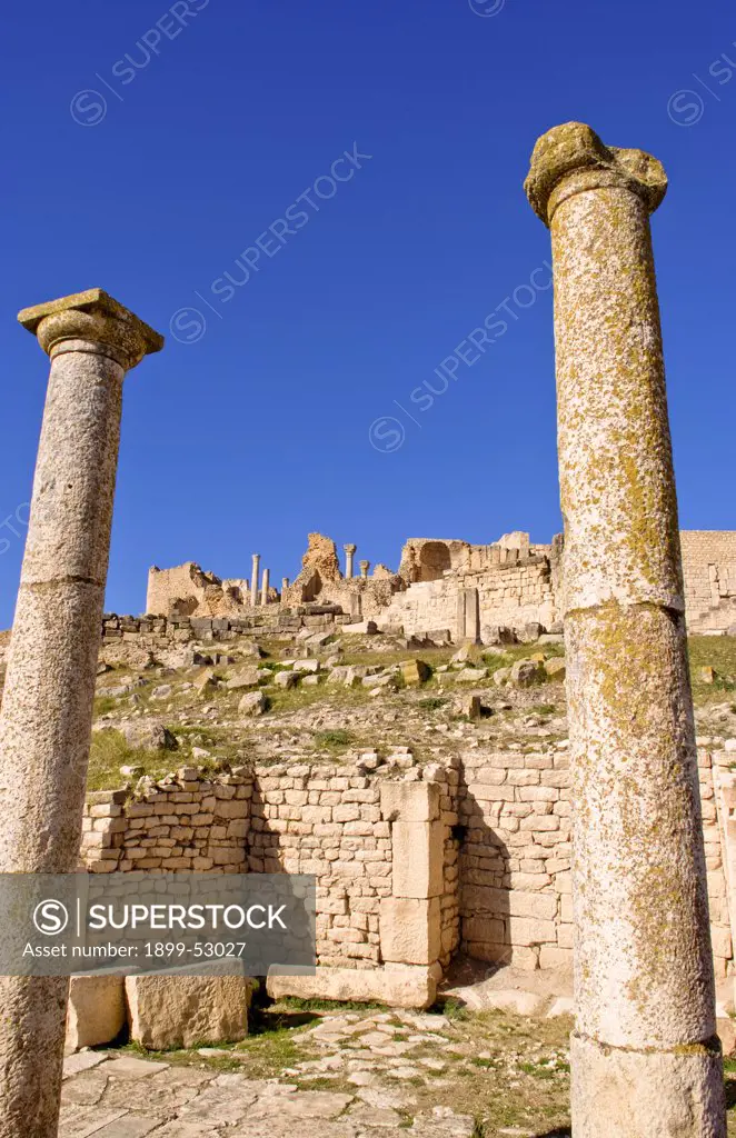 2Nd Century Roman Ruins, Dougga, Tunisia