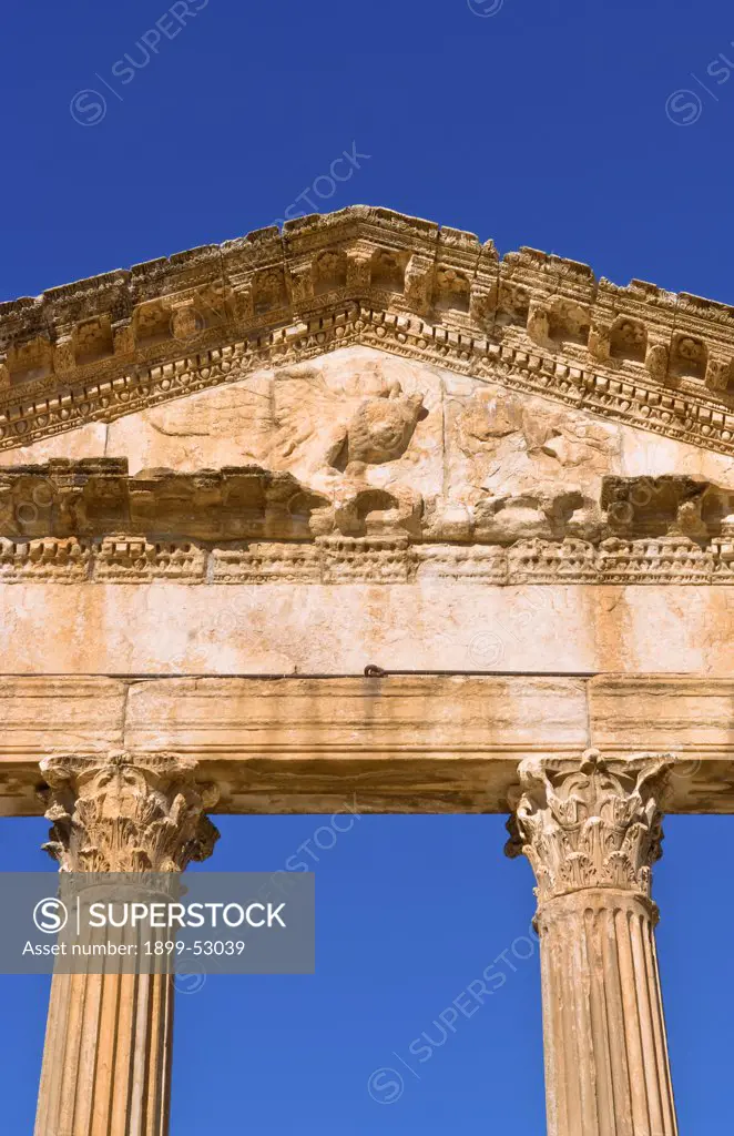 Forum And Capitol Temple In 2Nd Century Roman Ruins, Dougga, Tunisia