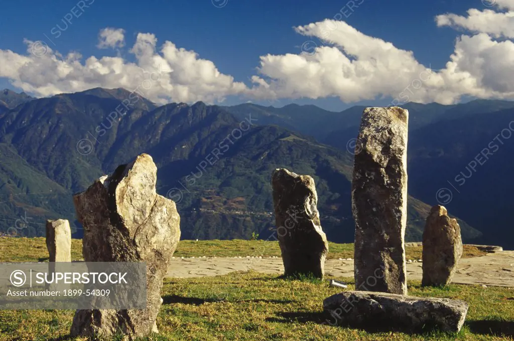 War Memorial Stones, Tawang 12000 Feet, Arunachal Pradesh, India.