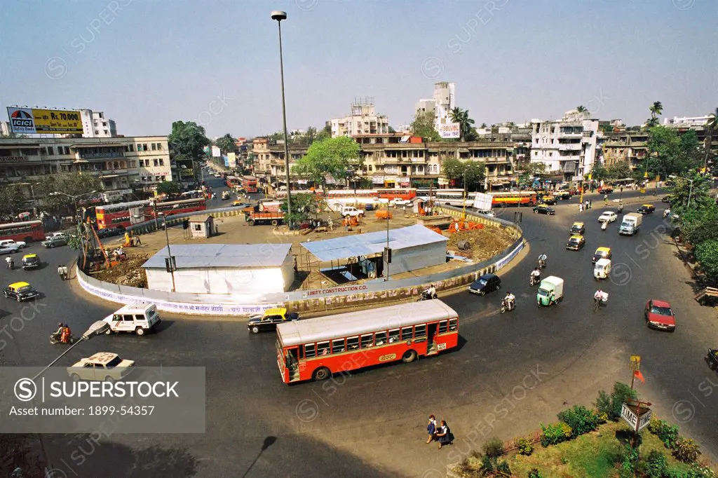 Top Angle Of Dadar Tt Circle Also Known As Khodadad Circle In Bombay Now Mumbai, Maharashtra, India