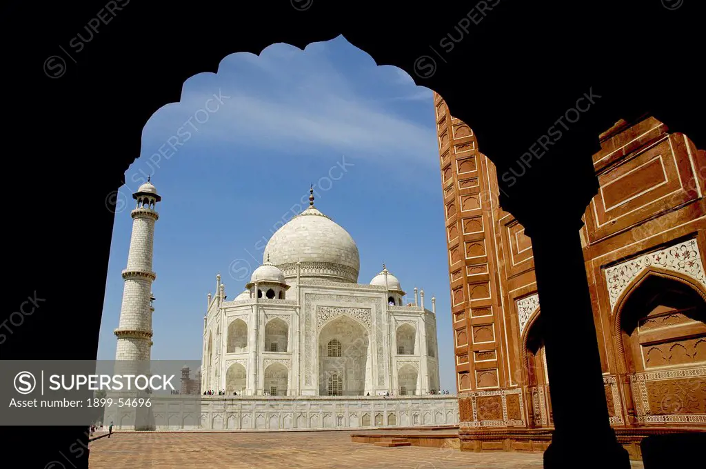 Taj Mahal Through An Arch, Agra, Delhi, India