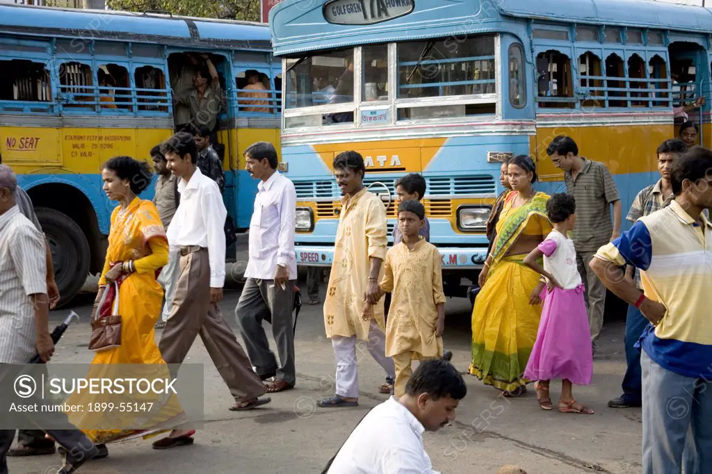 Street Scene, Calcutta Kolkata, West Bengal, India