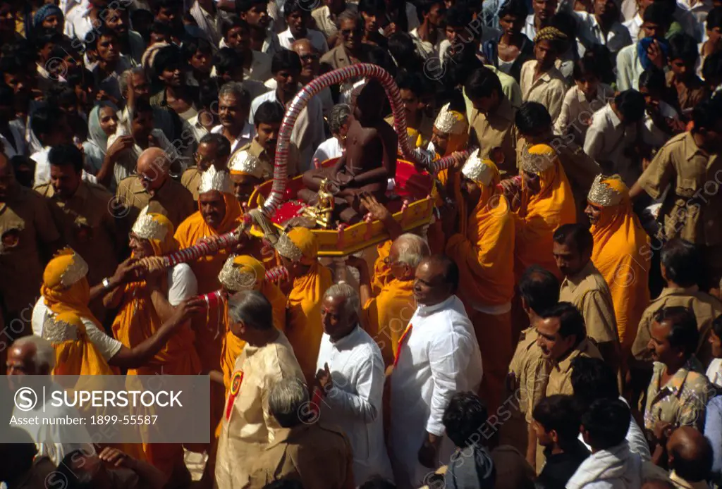 India. Jain Procession (Mahavirgi Procession)