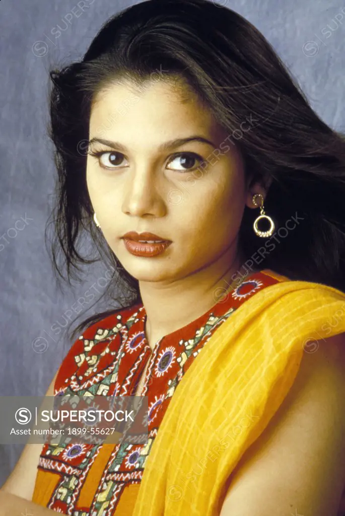 India. Portrait Of An Indian Woman.