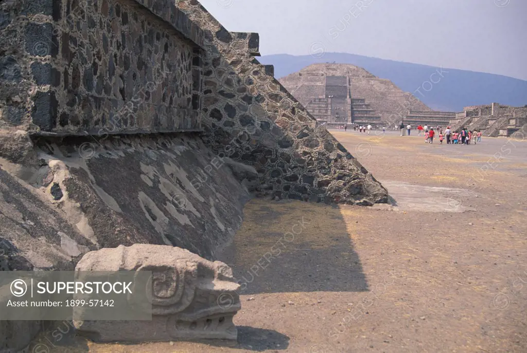 Mexico, Teotihuacan. Street Of The Dead