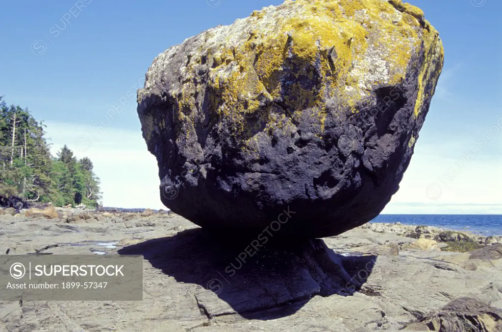 Canada. British Columbia. Queen Charlotte Islands. Balance Rock.