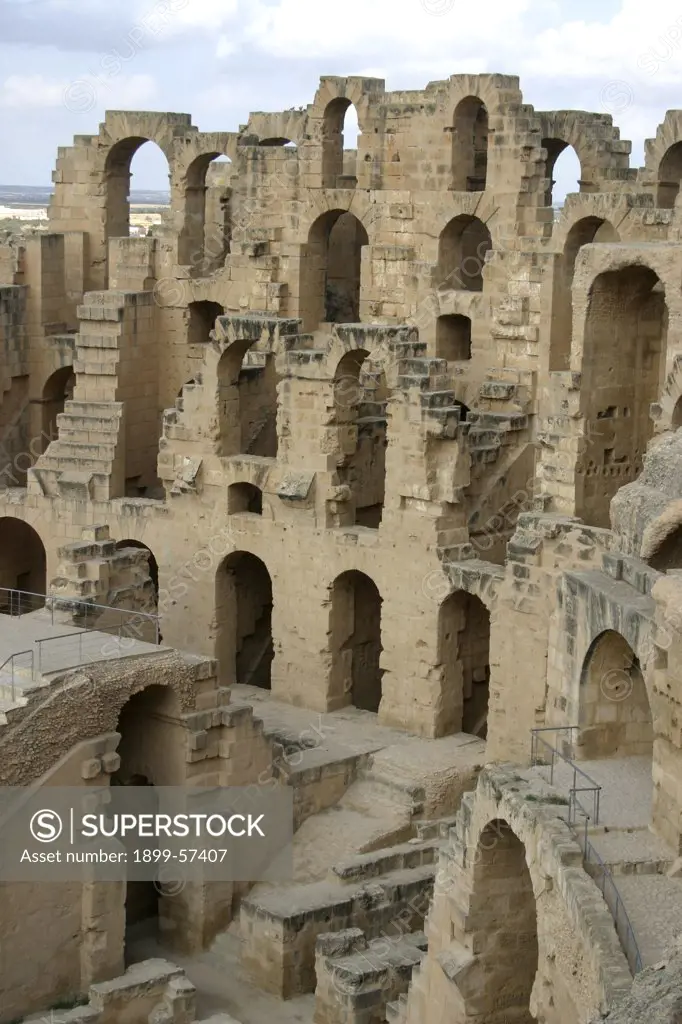 Tunisia, El Jem Colosseum. Roman. Circa 230 A.D.