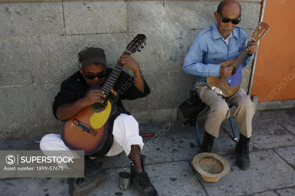 Mexico, Oaxaca, Blind Musicians