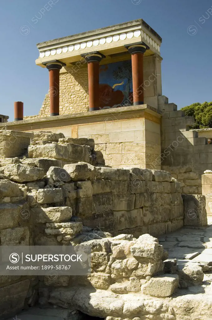 Greece, Crete, Palace Of Knossos