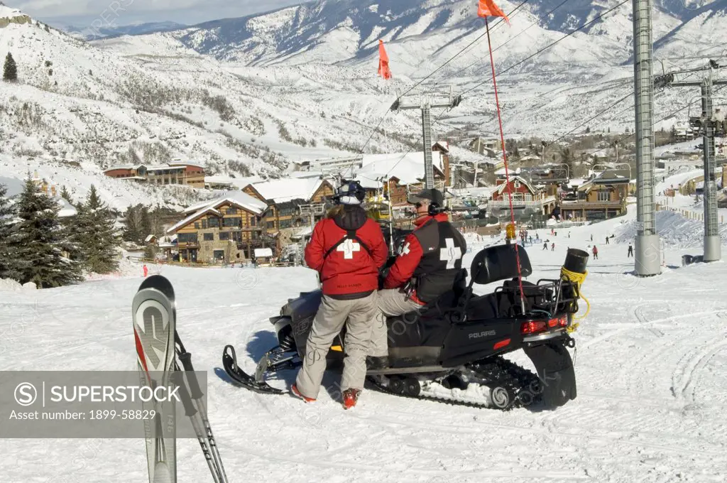 Ski Patrol. Colorado, Snowmass. Ski Resort