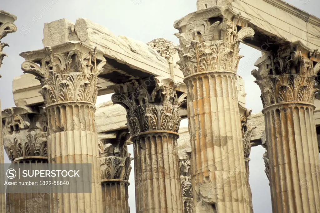 Greece. Athens. Temple Of Olympian Zeus.