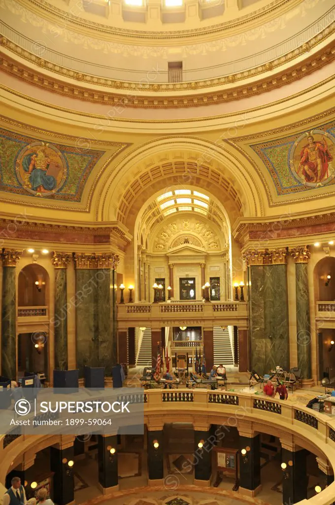 Rotunda, Wisconsin State Capitol. Madison, Wisconsin