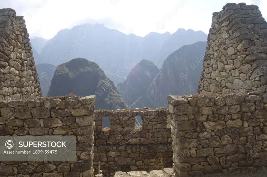 Macchu Picchu Ruins And Andes Mountains, Peru