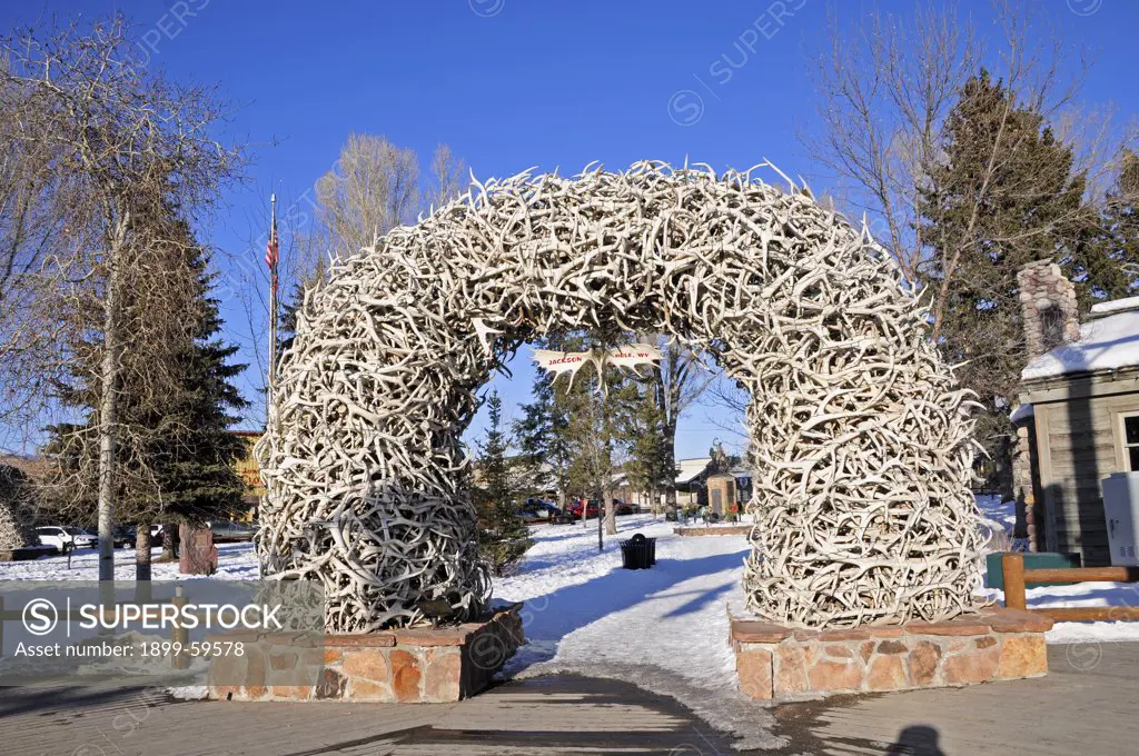 Elk Antler Arch, Jackson Hole, Wyoming