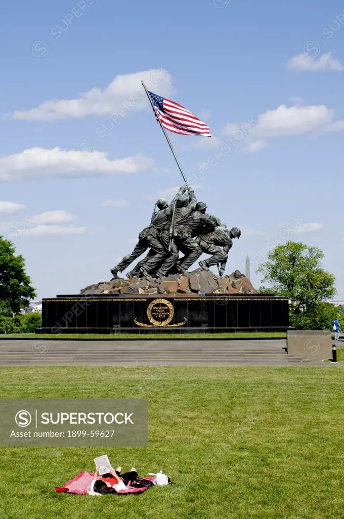 Washington, D.C. Area, Arlington, Virginia, Marine Corps War Memorial, Also Known As The Iwo Jima Memorial