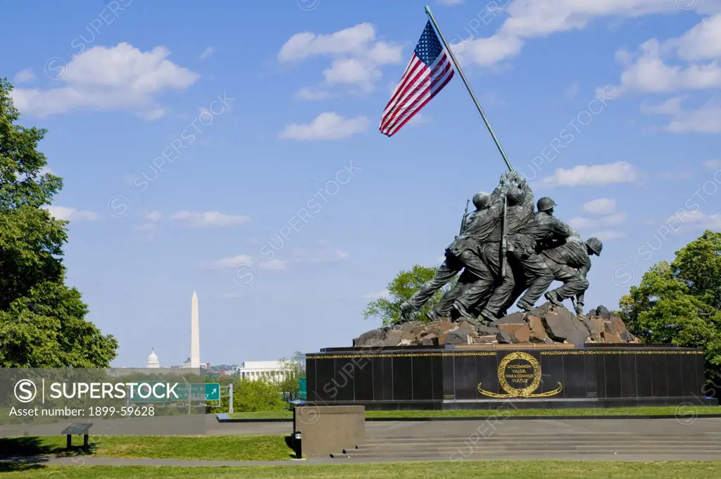 Washington, D.C. Area, Arlington, Virginia, Marine Corps War Memorial, Also Known As The Iwo Jima Memorial
