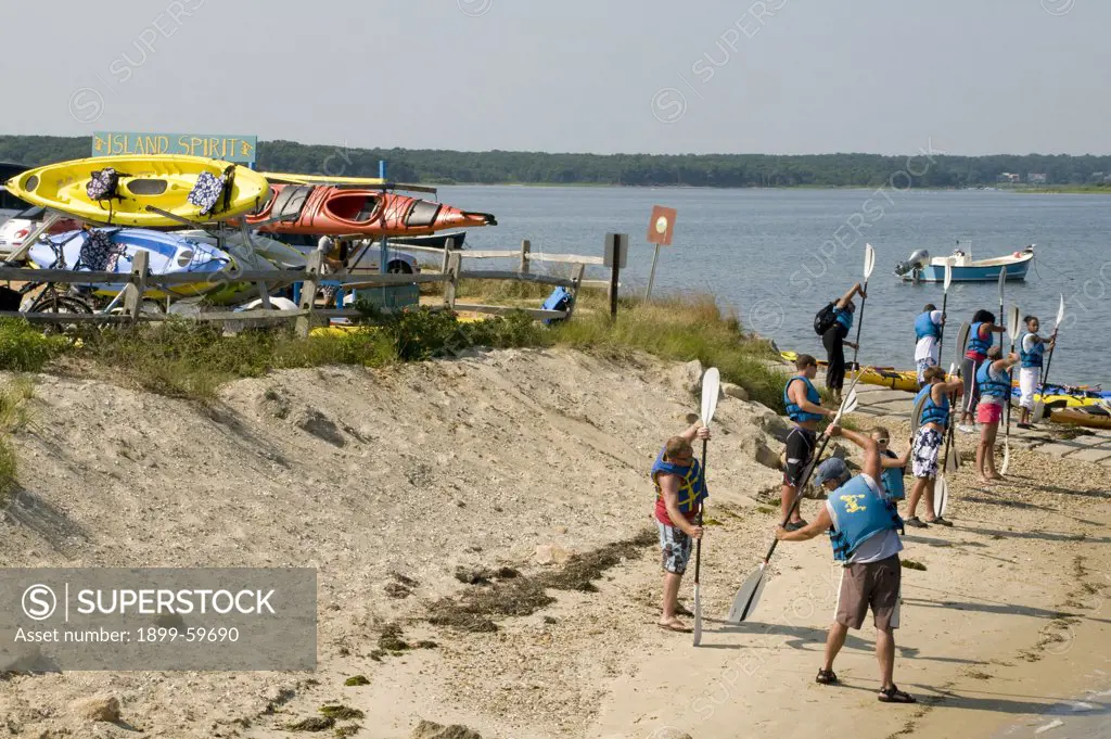 Kayaks, Life Jackets, Martha'S Vineyard, Massachusetts
