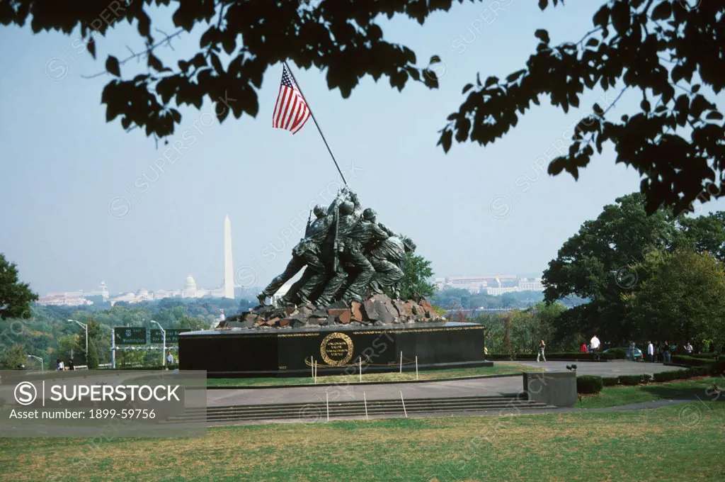 Virginia, Arlington. Iwo Jima Memorial, Arlington National Cemetery