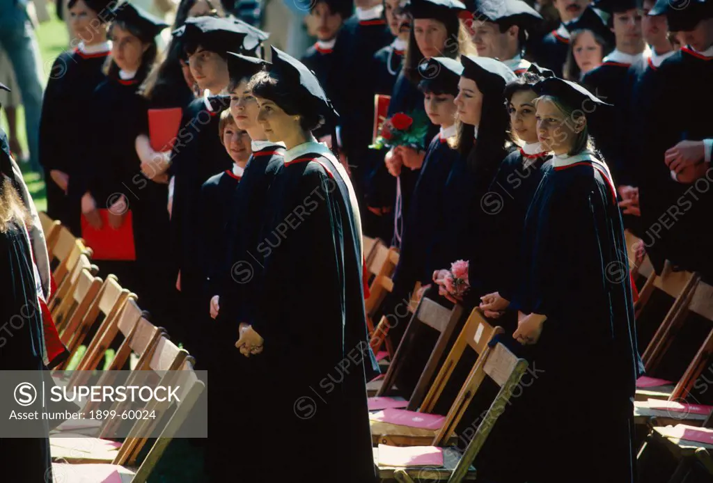College Graduates At Ceremony.
