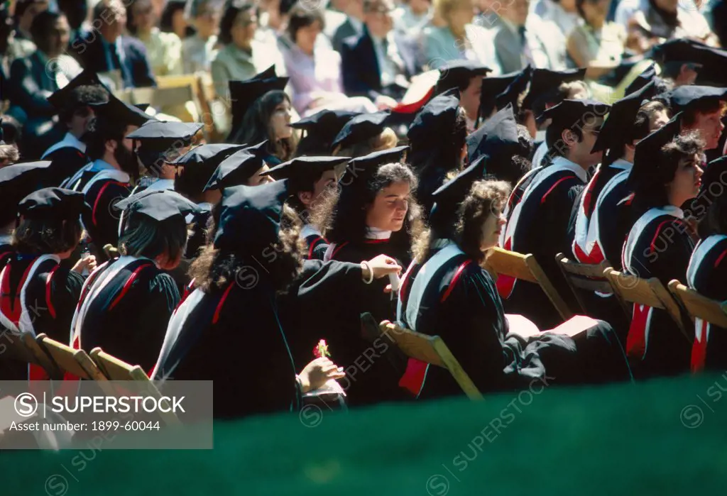 College Graduates At Ceremony.