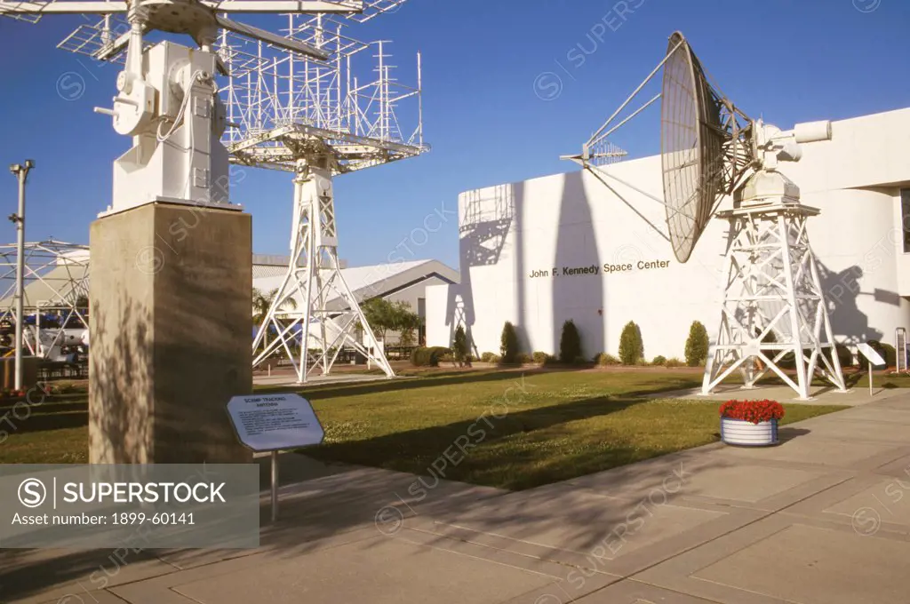 Florida, Kennedy Space Center. Rocket Garden, Antennas.