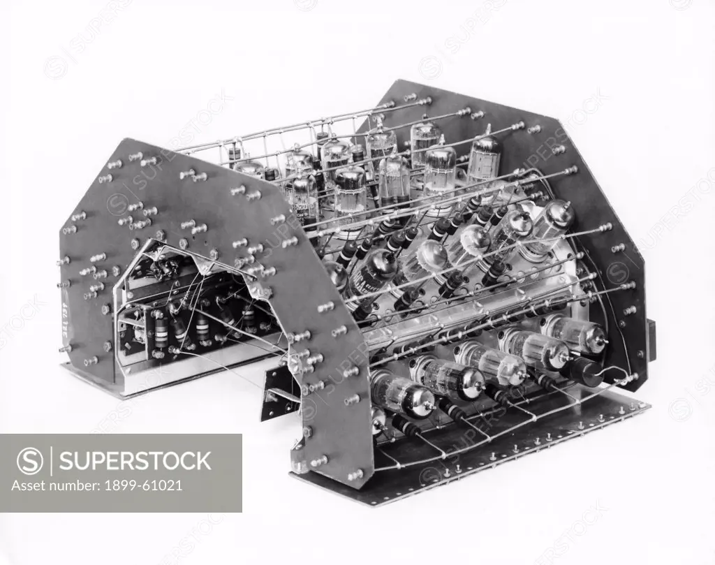 Vacuum Tube Array In Early Computer.