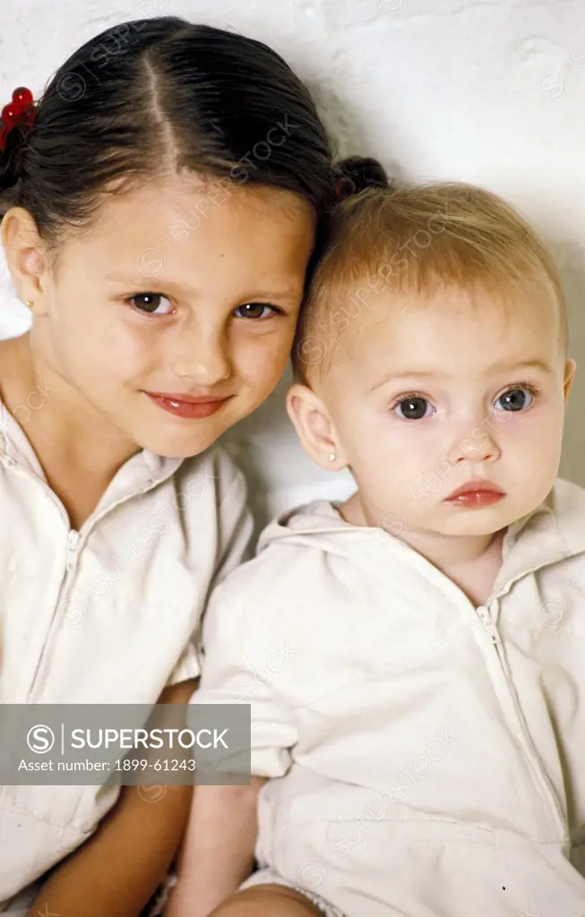Girl With Her Baby Sister.