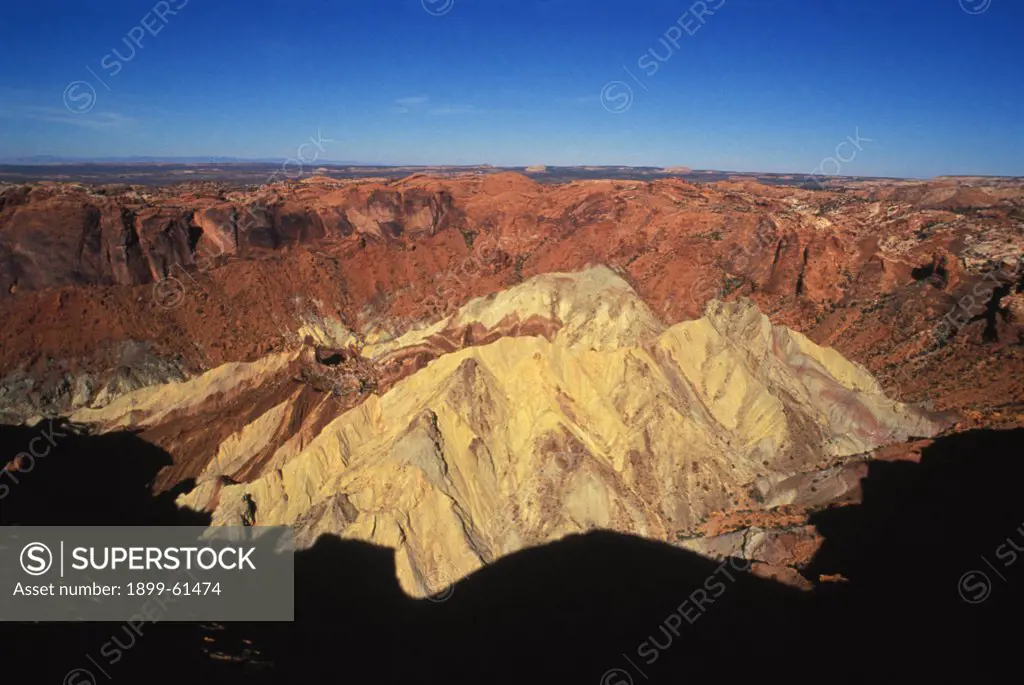 Utah, Canyonlands National Park. Upheaval Dome. Island In The Sky.