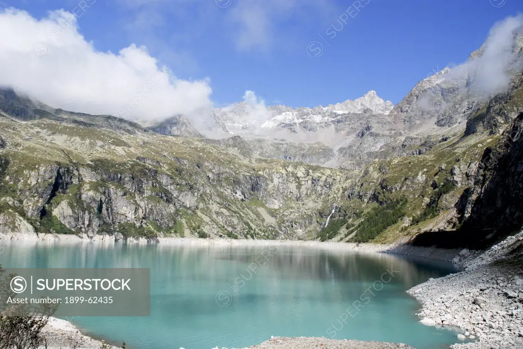 Glacial Lake In Northern Italy