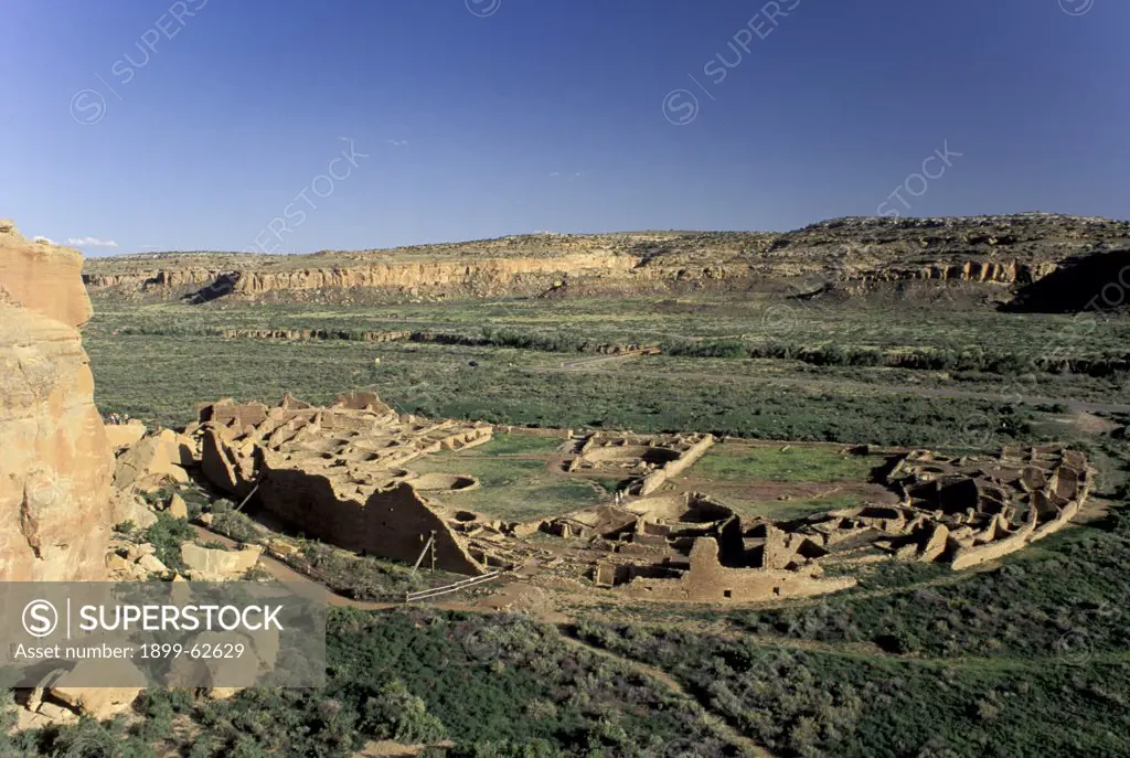 New Mexico. Chaco Culture National Historical Park. Pueblo Bonito.