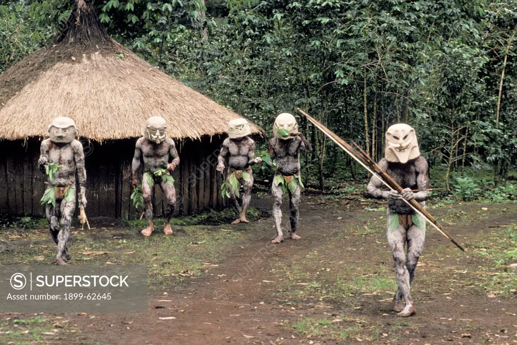 Papua New Guinea. Central Highlands Mudmen.