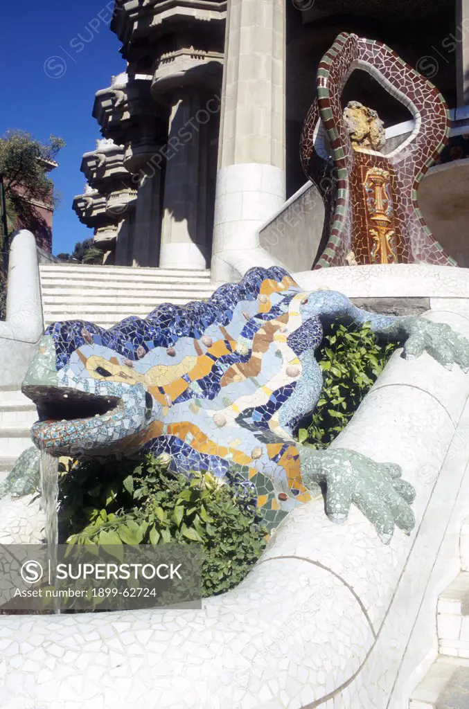 Spain, Barcelona, Parc Guell.