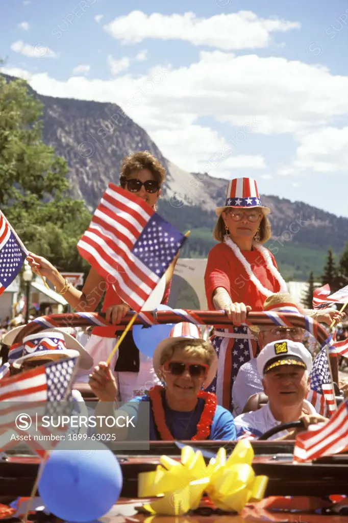 Colorado, Crested Butte. Participants In 4Th Of July Parade.