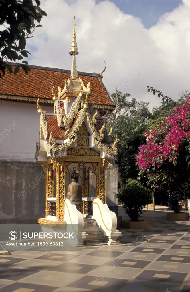 Thailand, Chiang Mai, Wat Phra That Doi Suthep, Belfry.
