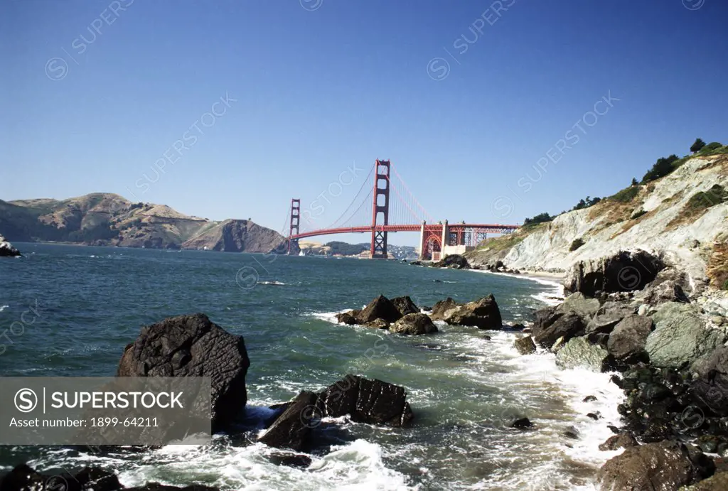 Golden Gate Bridge, View From Baker Beach, San Francisco, California