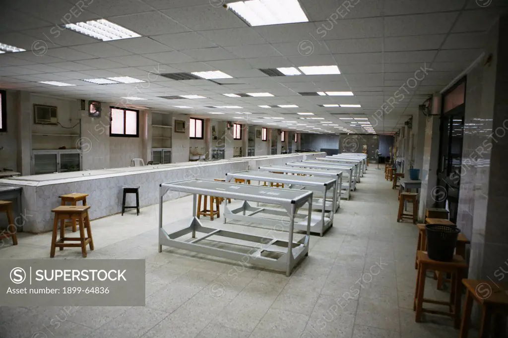 Large empty mortuary