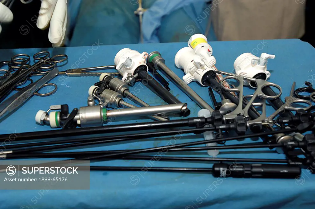Laparoscopic Surgical Equipment. Sudan, Africa.