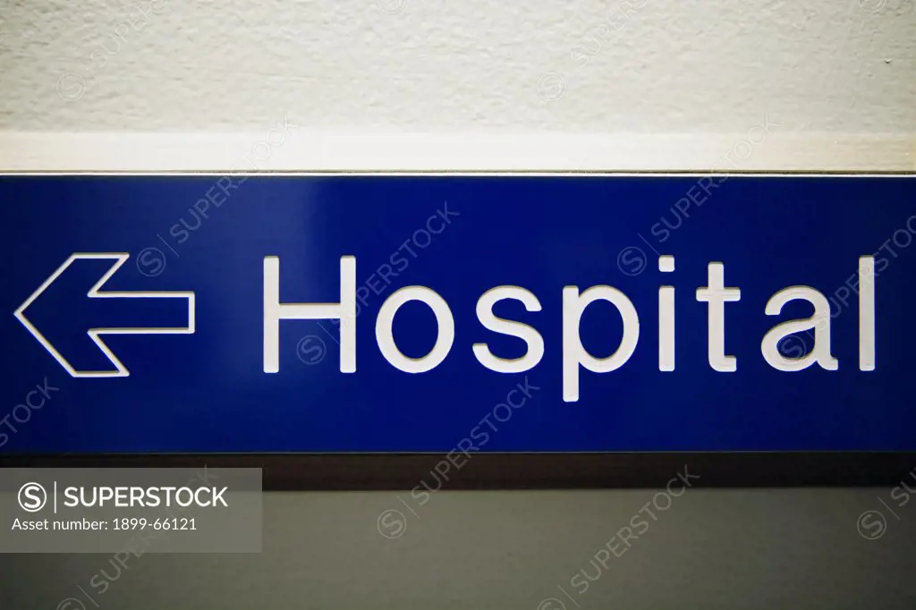 Hospital directional sign