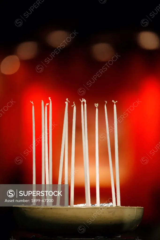 Candles at Taizé meeting