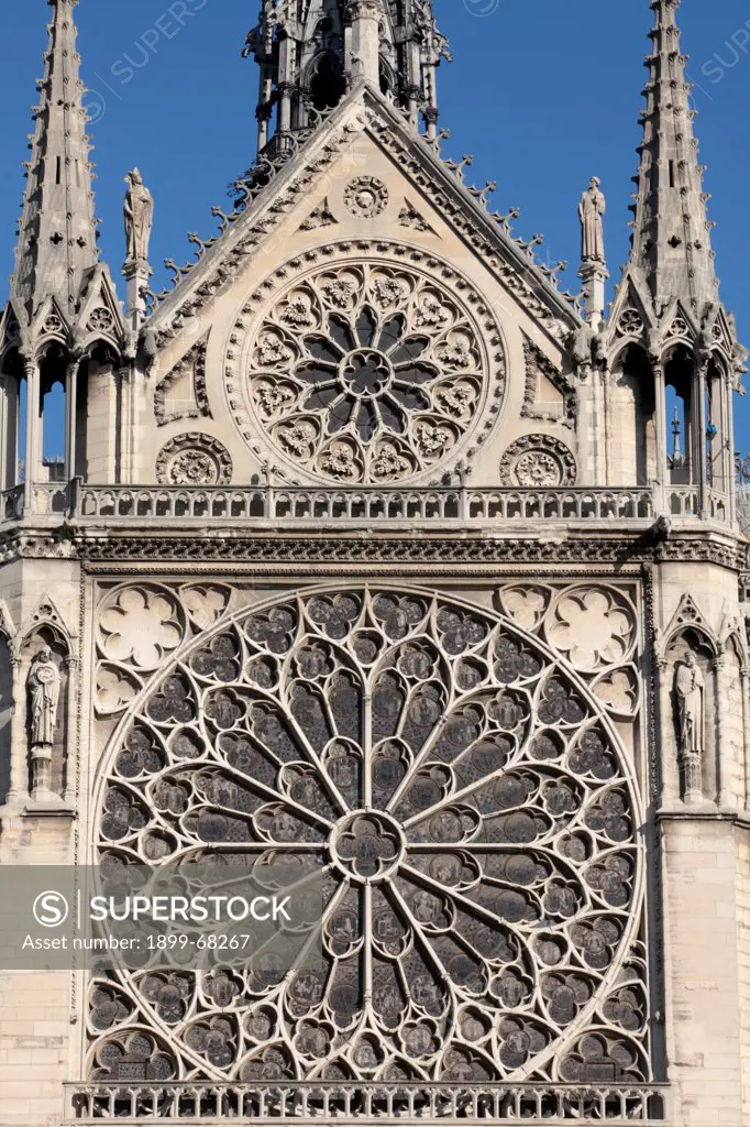 Notre-Dame de Paris cathedral southern façade