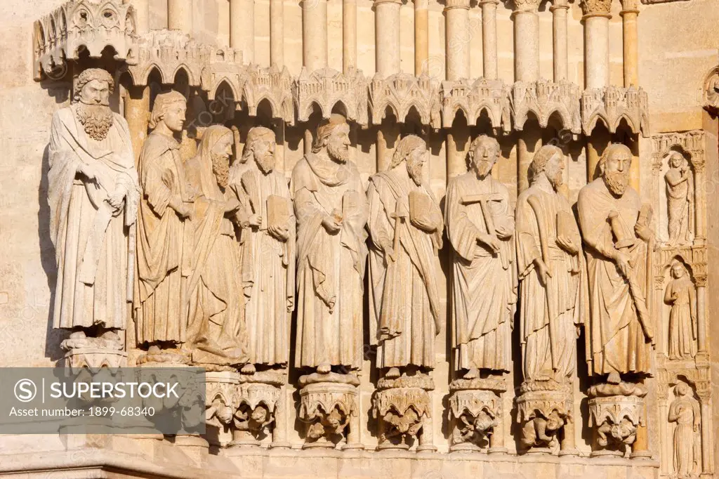 Amiens cathedral. The apostles