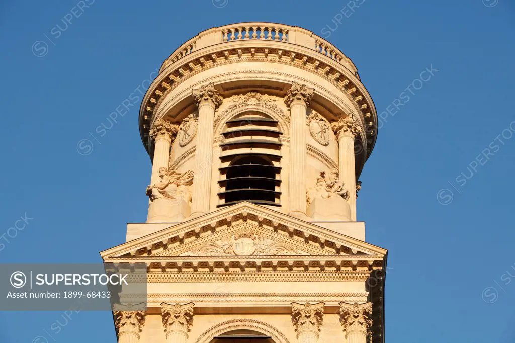 Saint Sulpice basilica spire, Paris