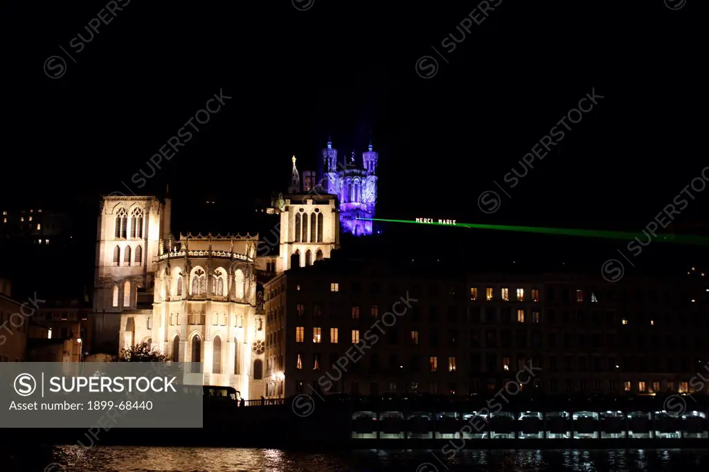 Fête des Lumières - Festival of Lights held in Lyon every year on december 8