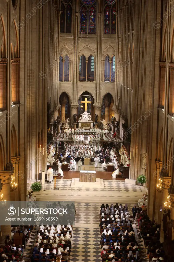 Chrism mass (Easter wednesday)  in Notre Dame Cathedral, Paris