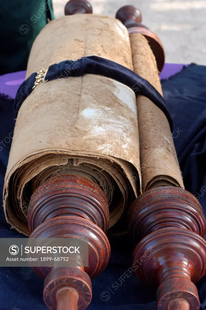 Torah scrolls